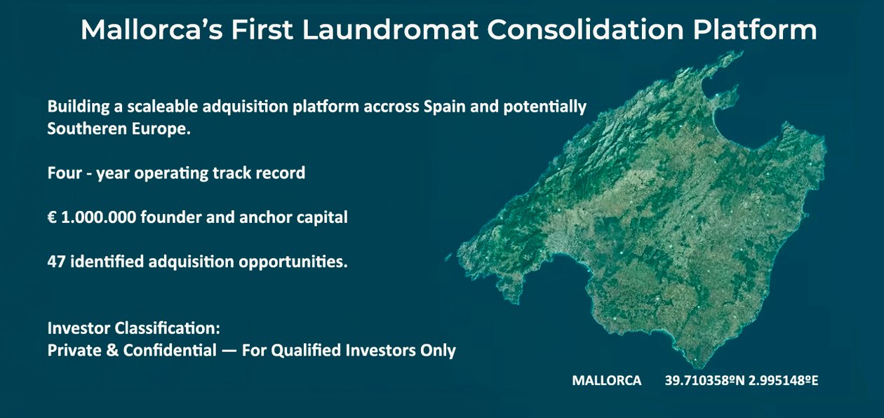 Mallorca's First Laundromat Consolidation Platform