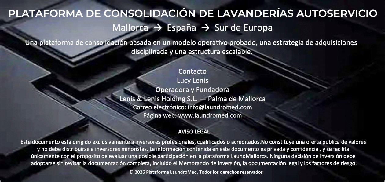 Contacto y aviso legal de LaundroMed